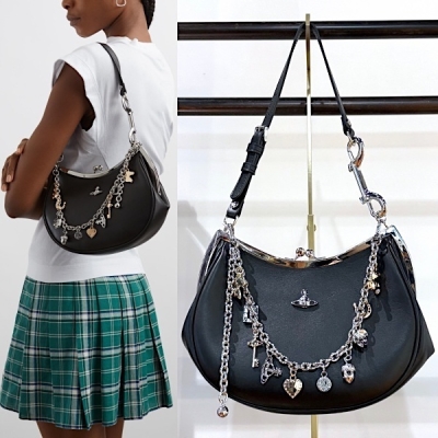 VivienneWestwood◆チャームフレーム パルス トートバッグSilver Vivienne Westwood☆チャームフレーム パルストートバッグ
