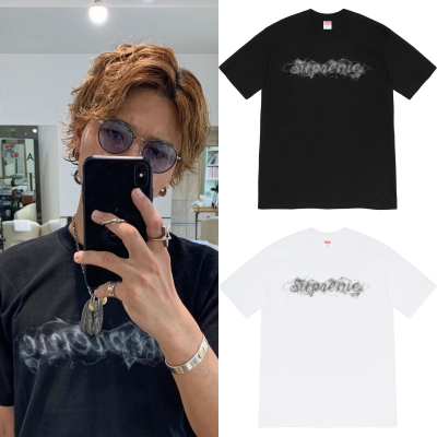 Tシャツ(半袖/袖なし) Supreme - Smoke Tee_Black Supreme FW Smoke Tee 半袖 T シャツ ブラック / ホワイト / レッド