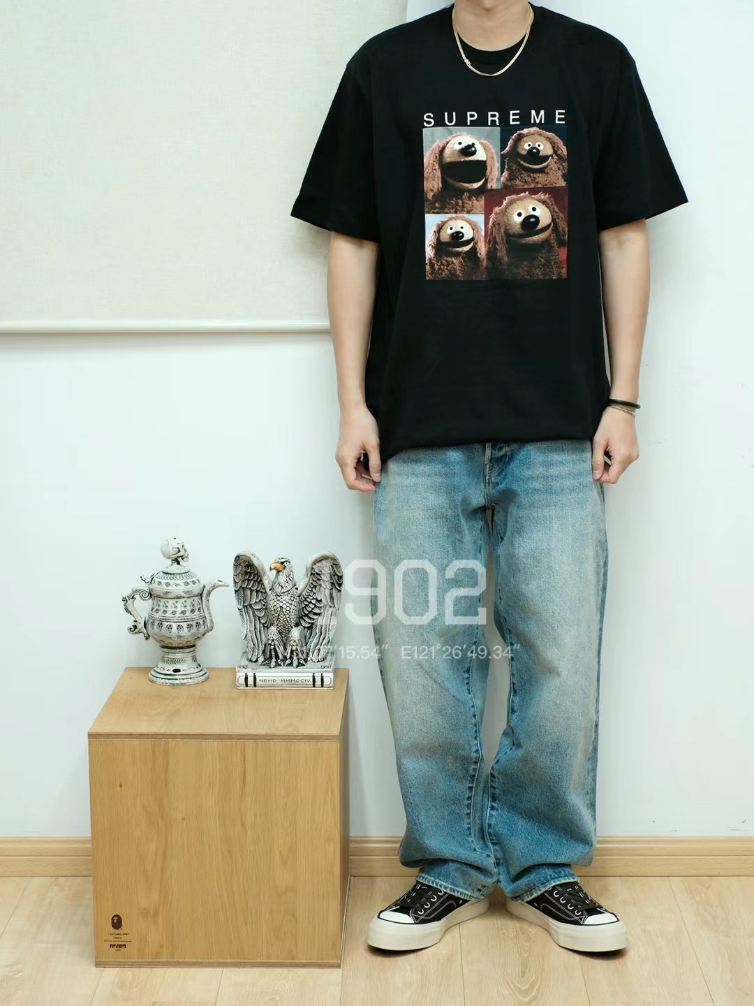新品同！【Supreme】24ss Rowlf　フォト Tシャツ　ロルフ シュプリーム 24SS Rowlf Tee ロルフ プリント クルーネック
