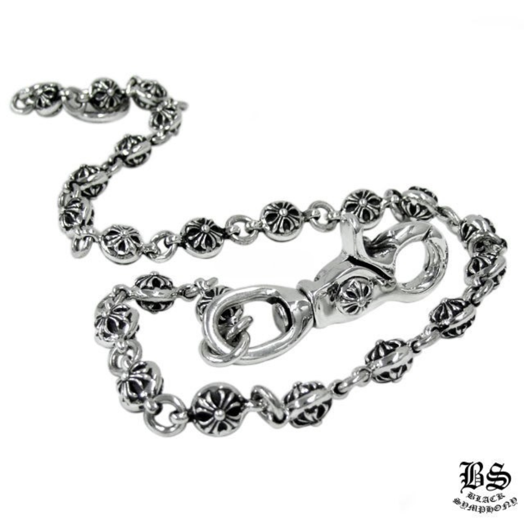 クロムハーツ　クロスボール　ウォレットチェーン　　2クリップ 楽天市場】CHROME HEARTS CROSS BALL SHORT WALLET CHAIN クロム